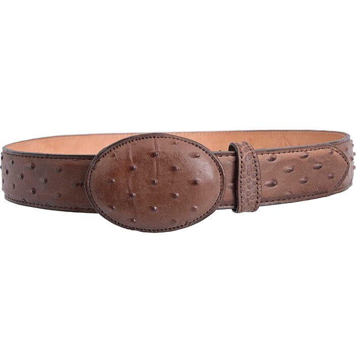 Cinto Vaquero Grabado Avestruz WD Boots 1343 Café