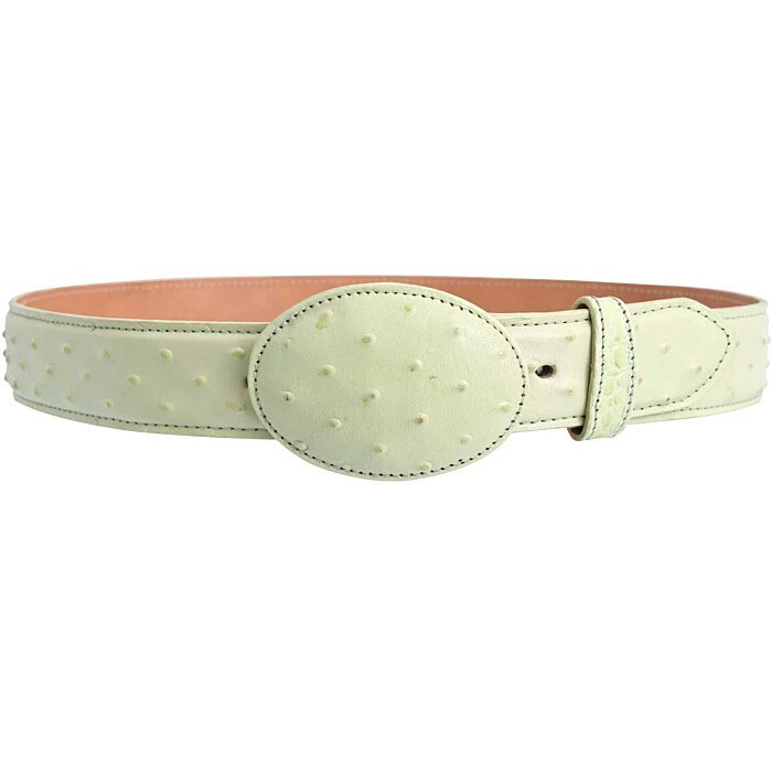 Cinto Vaquero Grabado Avestruz WD Boots 1342 Pistacho