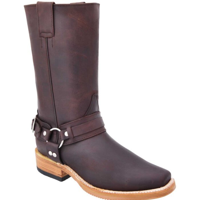 Botas Biker Horma Trompa Color Tabaco WD 11-171