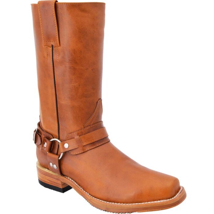 Botas Biker Horma Trompa Color Miel WD 11-173