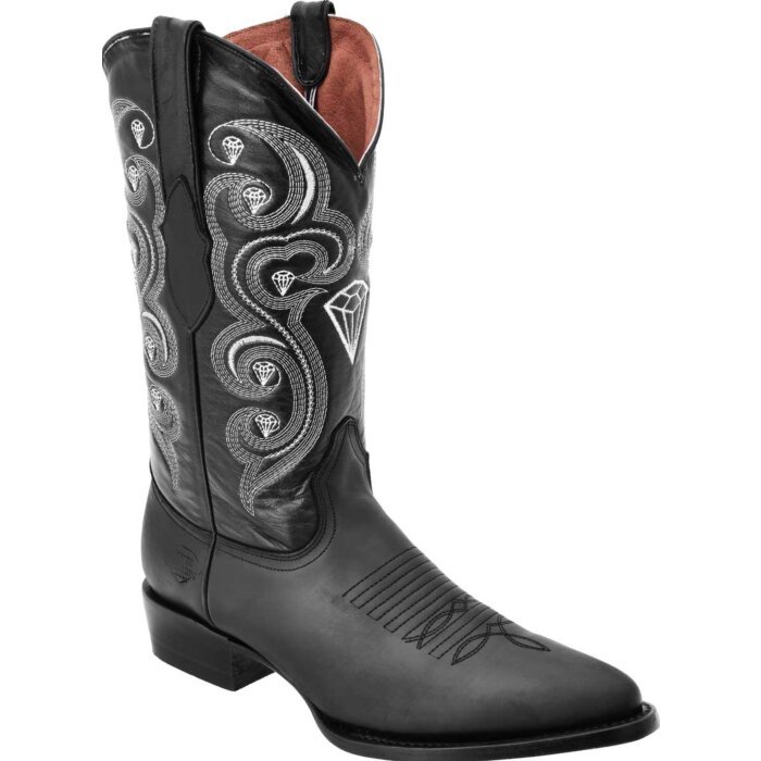 Botas Vaqueras Piel Crazy WD Boots 291 Negro