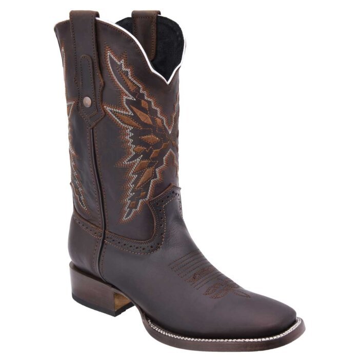 Botas Rodeo Piel Crazy Full Color Café WD 11-337