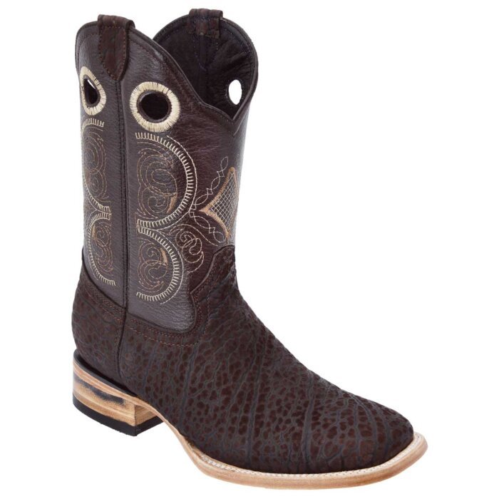 Botas Rodeo Piel Cuello De Toro Color Café WD 11-287