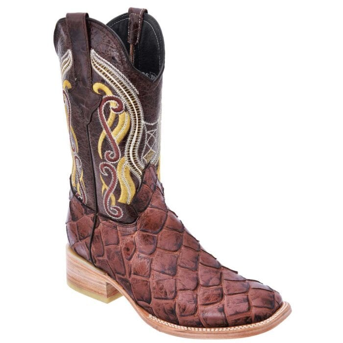 Botas Rodeo Grabado Pirarucú WD Boots 349 Cognac