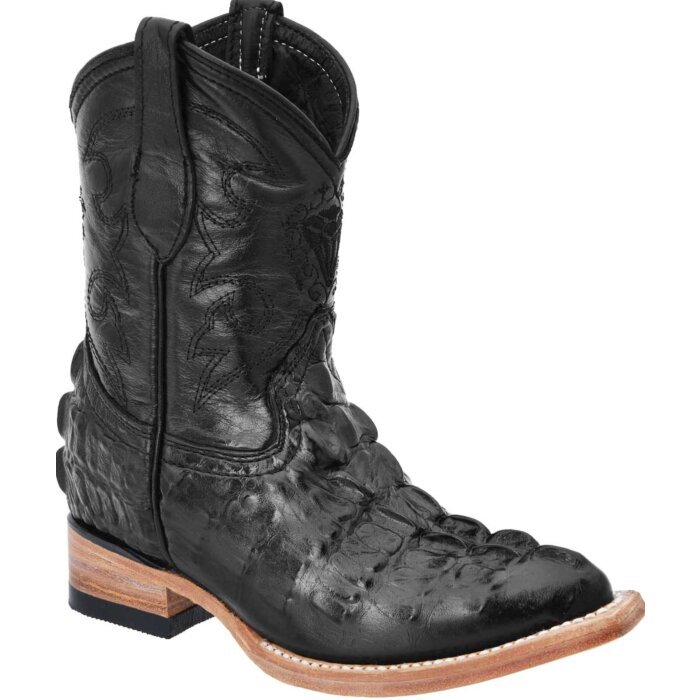 Botas Vaqueras Infantil Grabado Cocodrilo WD Boots 377 Negro