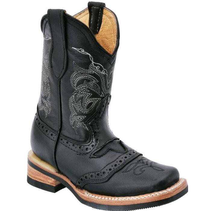 Botas Rodeo Negras Para Niño WD 11-380