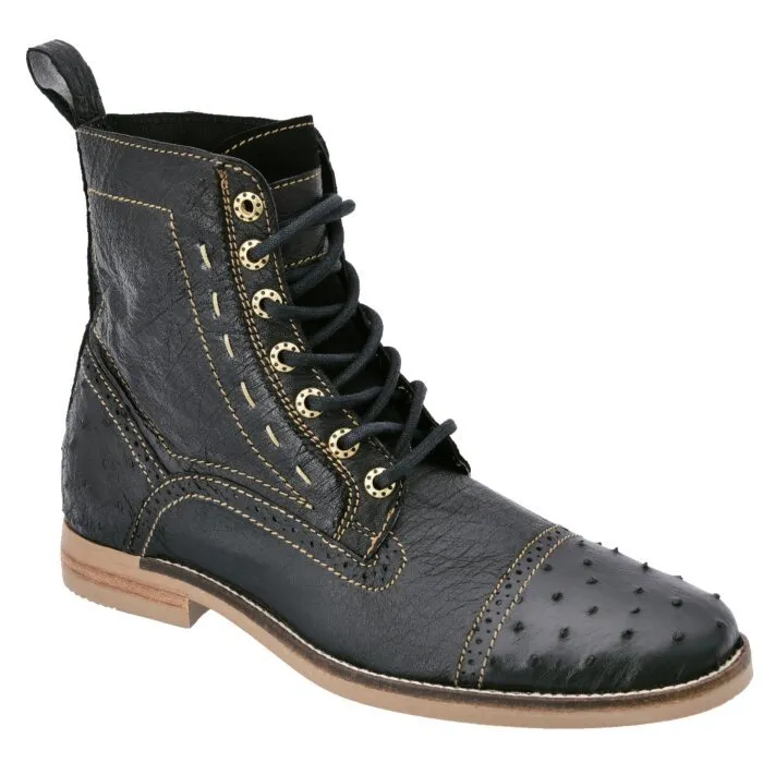 Zapatos Avestruz WD Boots 442 Negro
