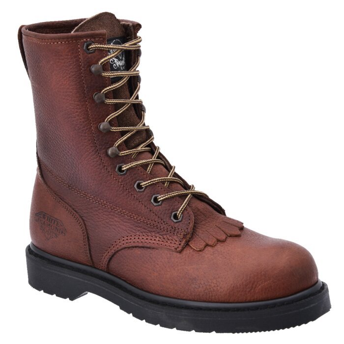 Botas De Trabajo Estilo Militar Color Café WD 11-455