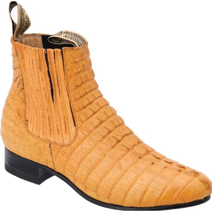 Botines Charros Cocodrilo WD 691 Mantequilla