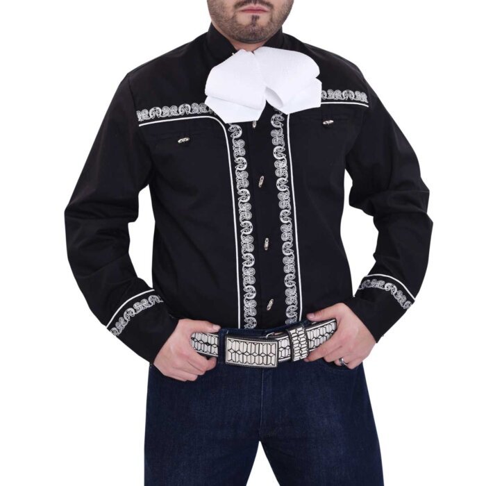 Camisa Charra Tradicional WD 11-839 Color Negro