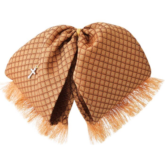 Moño Charro Fino Color Naranja Cuadros WD 11-965