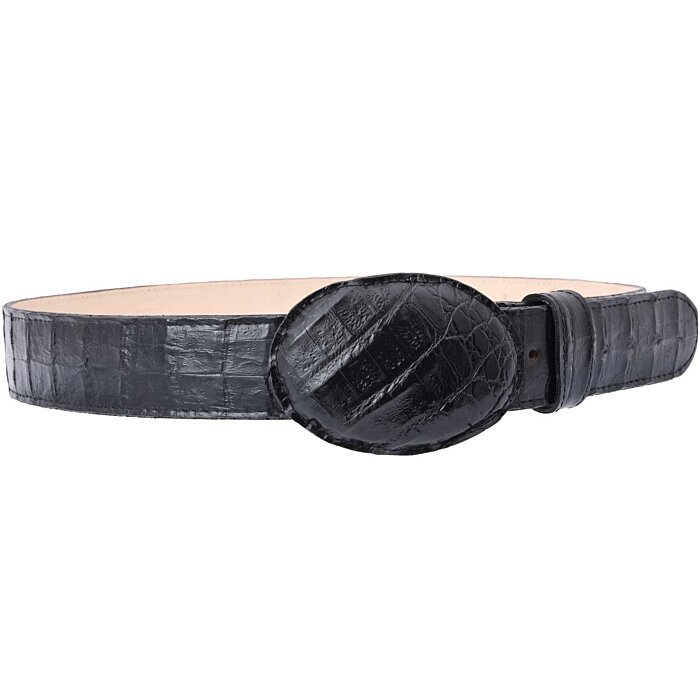 Cinto Vaquero Grabado Cocodrilo WD Boots 1354 Negro