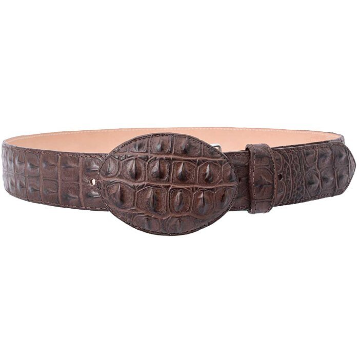 Cinto Vaquero Grabado Cocodrilo WD Boots 1358 Café