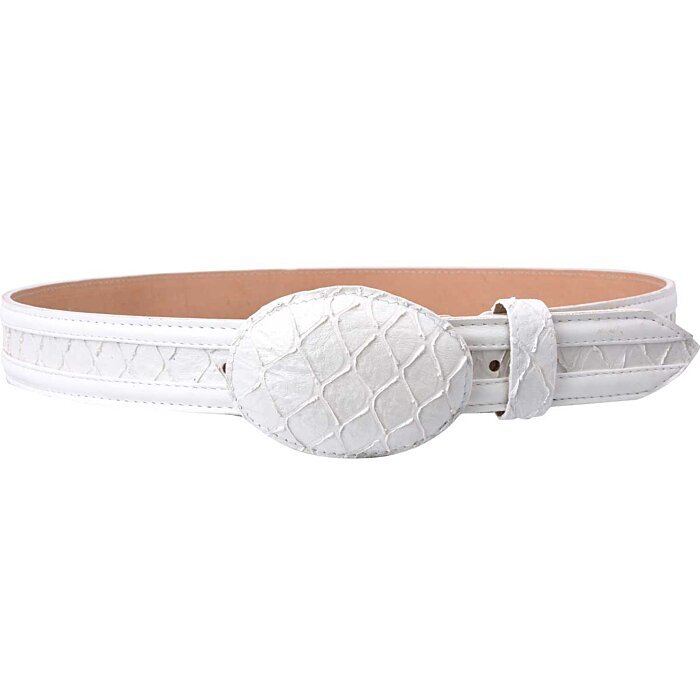 Cinto Vaquero Grabado Oso Hormiguero Blanco WD 11-1480