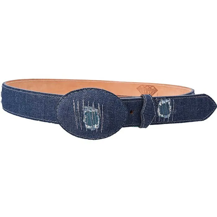 Cinto Vaquero Mezclilla Rasgada Azul WD 11-1560