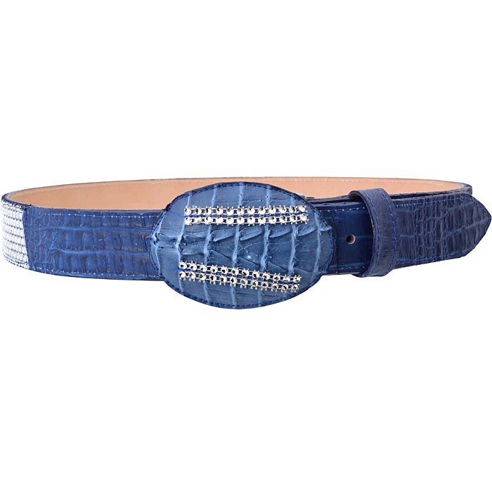 Cinto Vaquero Con Brillos Clon Coco Belly WD 11-1562 Azul