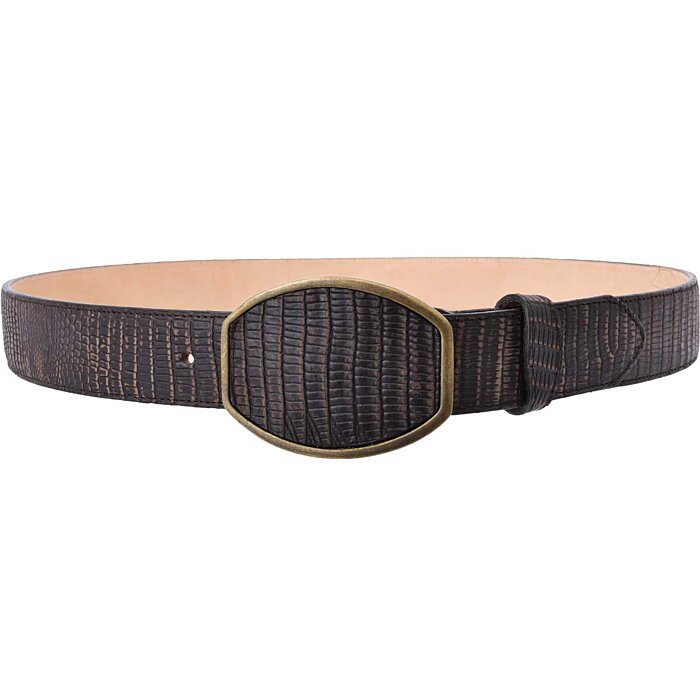 Cinto Vaquero Grabado Lizard Café WD 11-1566