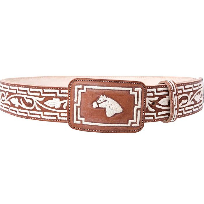 Cinto Vaquero Piteado Natural Cabeza De Caballo WD 11-1680