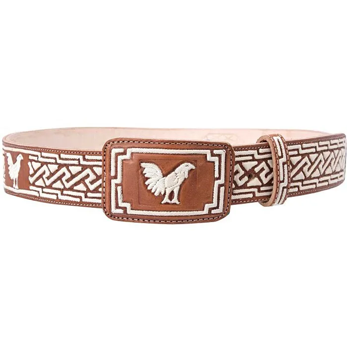 Cinto Vaquero Piteado Natural Gallo WD 11-1687