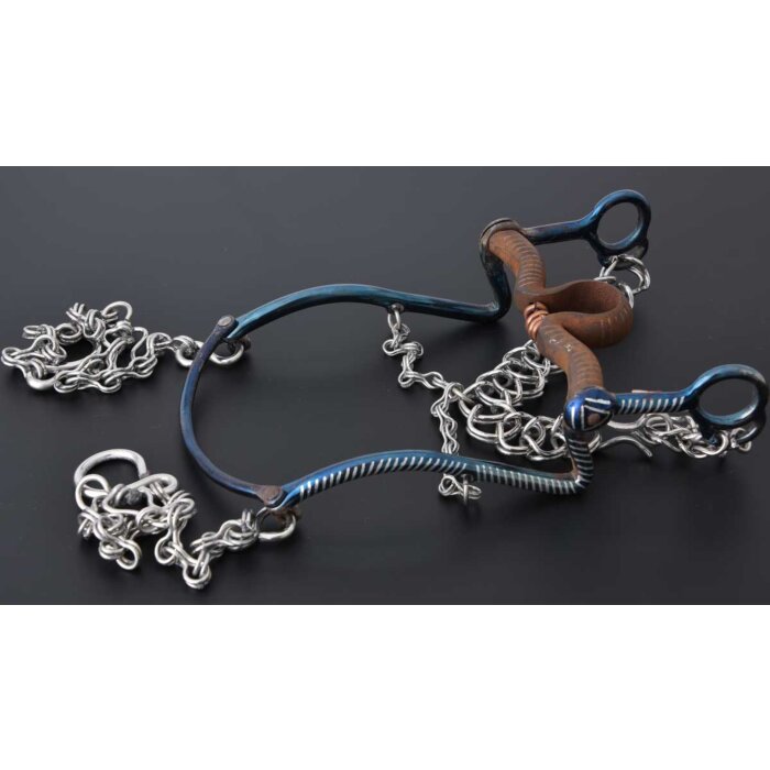 White Diamonds 1048 Horse Bit Pavón Azul