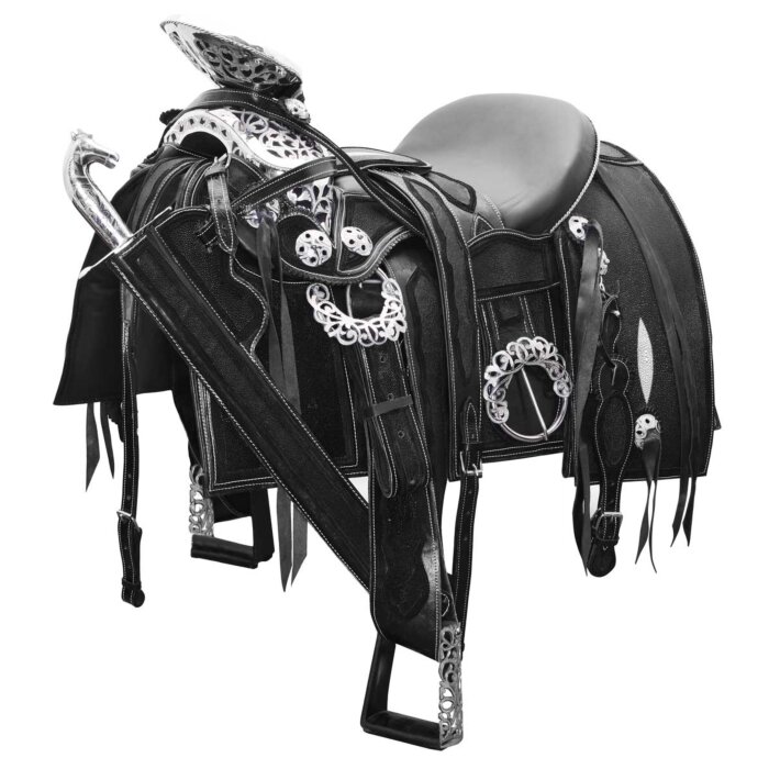 Montura Fina Cuadrada Mantarraya Con Herraje WD 11-1024 Negro