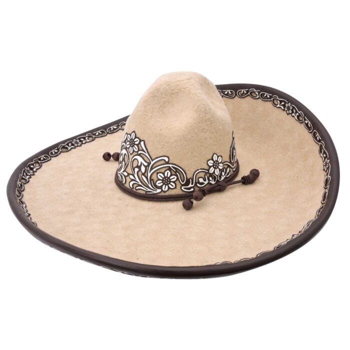 Sombrero Charro Lana Laser WD 11-770 Color Beige