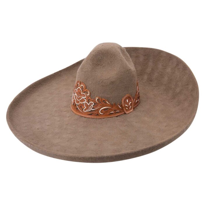Sombrero Charro Lana Flor WD 11-779 Café