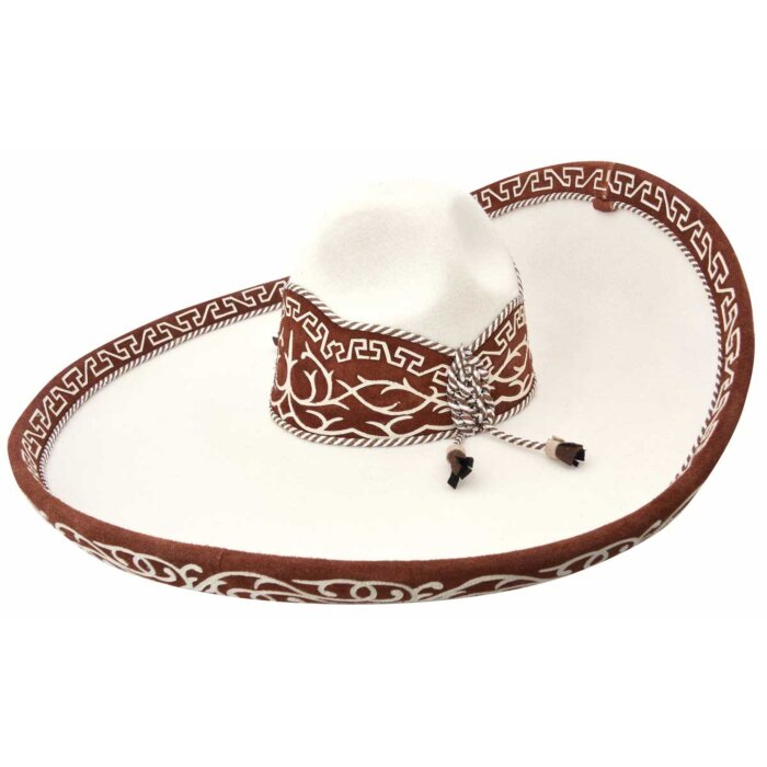 Sombrero Charro Galoneado WD 11-780 Color Hueso-Almendra