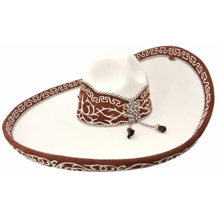 Sombrero Charro Galoneado WD 11-780 Color Hueso-Almendra