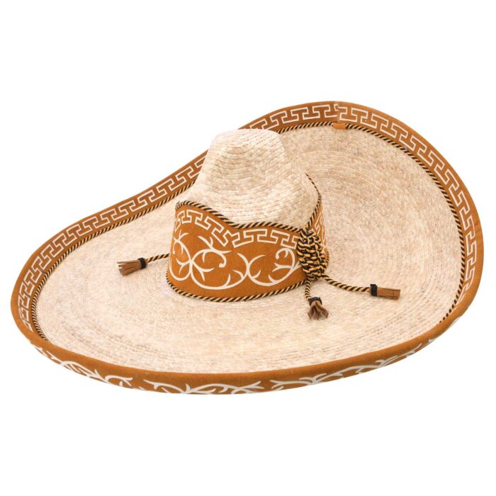 Sombrero Charro Paja WD 739 Color Natural/Marrón