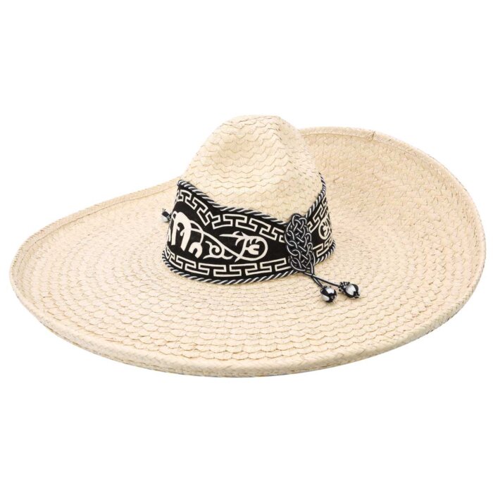 Sombrero Charro Piña WD 741 Natural/Negro