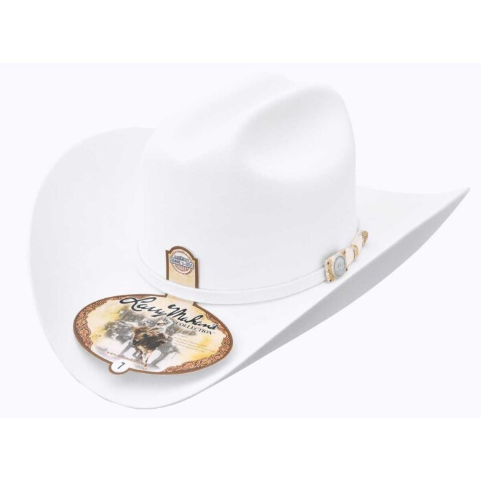 Texana Larry Mahan's Independencia 100X Brim 4 White