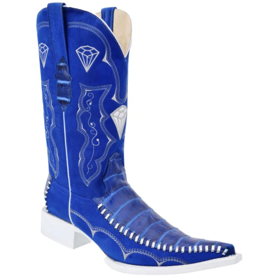 Fashion Men's Coco Belly Clone Blue Boots 3X WD 11-097
