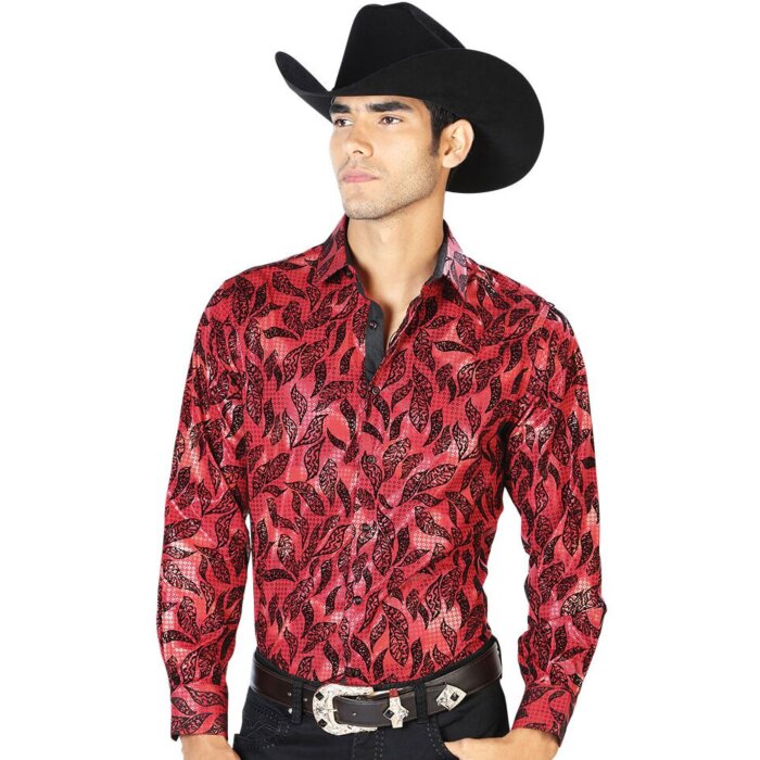 Camisa Vaquera Color Vino El Señor DLC 43588