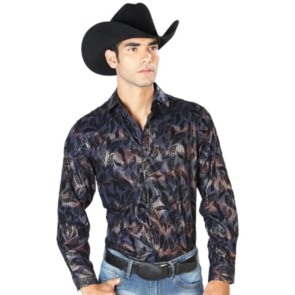 Camisa Vaquera Color Navy El Señor DL Cielos 43589