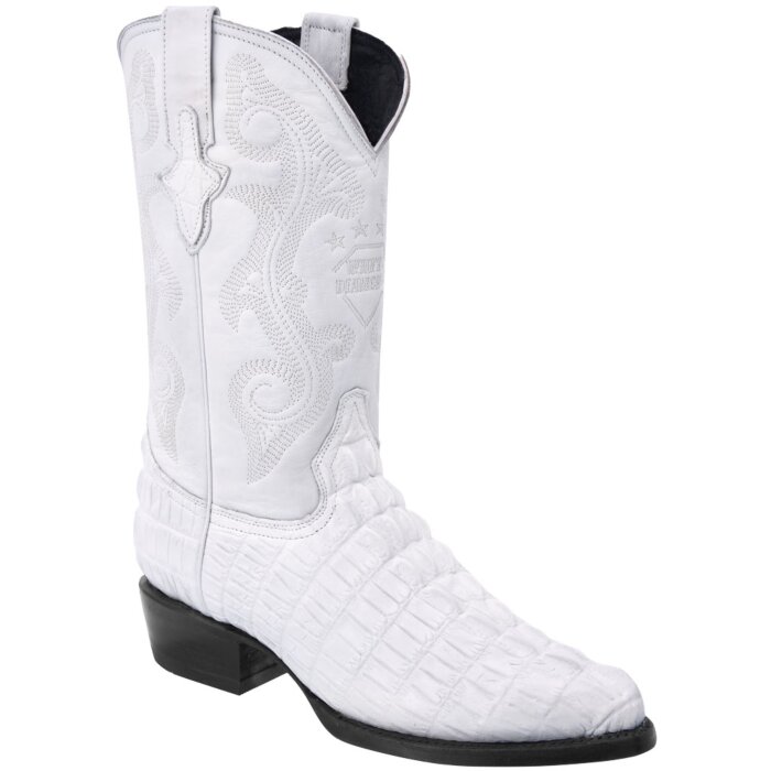Botas Vaqueras Imitación Caimán Color Blanco WD 11-236