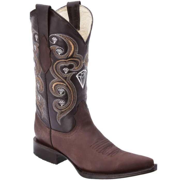 Botas Vaqueras Dama WD Boots 490 Choco