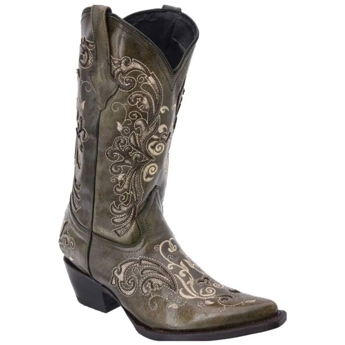 Botas Vaqueras Dama WD Boots 493 Olivo