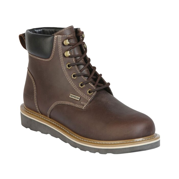 Zapato Waterproof Para Trabajo Con Agujetas Construcción Goodyear Crazy Café 126421