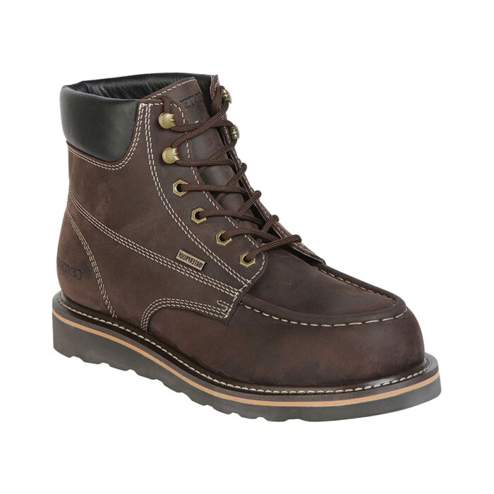 Zapato Waterproof Café Para Trabajo Mocasín Fiber Toe 126422