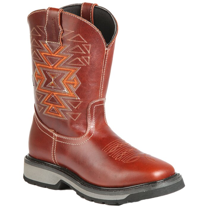 Bota Rodeo Malibu De Trabajo Piel Color Saddle