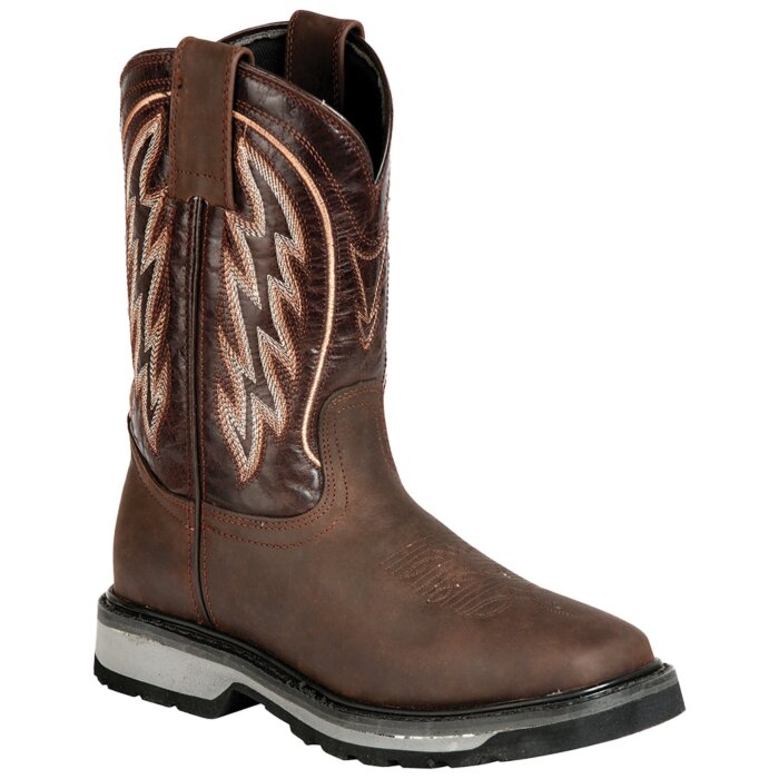 Bota Rodeo Malibu De Trabajo Piel Crazy Color Tang 51278