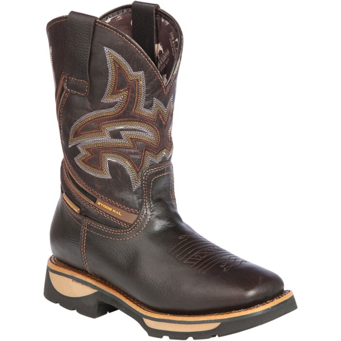Bota Rodeo Para Trabajo Mont Blank Color Café