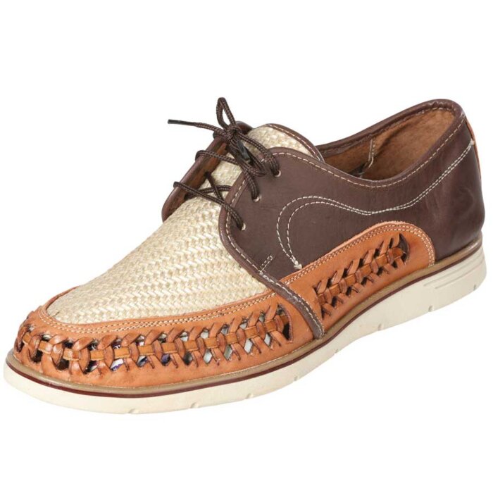 Zapato Artesanal De Piel Para Hombre 602983 Canela