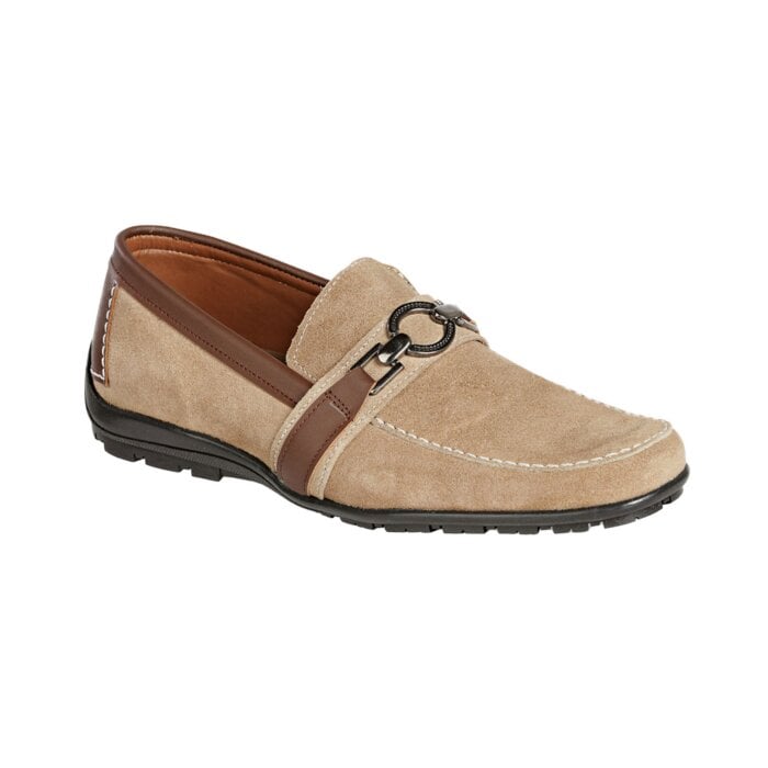 Zapatos Casuales De Gamuza Color Arena Para Hombre Lam 8510