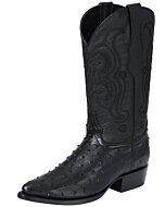 Botas Vaqueras Negras Imitación Avestruz 40836