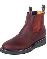 Men's work ankle boots Establo 551-23 Grasso leather,  color burgundy.