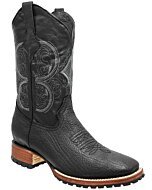 Botas Rodeo Piel Shoulder Suela Tractor Color Negro WD 11-285