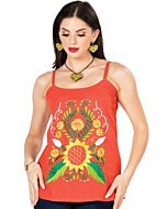 Blusa Artesanal Mexicana 603071 Color Naranja
