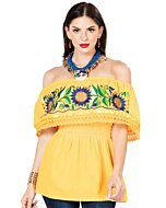 Blusa Artesanal Campesina Girasol 603063